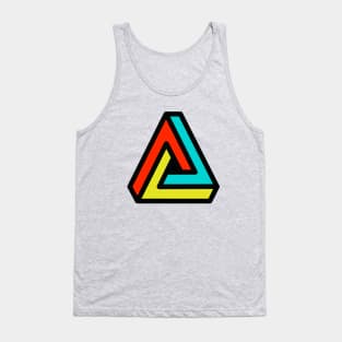 3D Penrose Impossible Triangle Tank Top